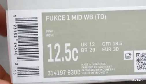 Kids Mid Nike 1 Rose WB Force Pink 314197-8300 Air 0602